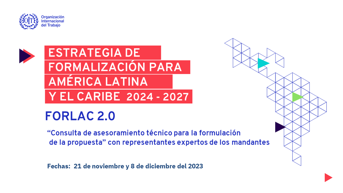 <a href="/equicana/">Efrain Quicaña</a> <a href="/JuanManuelGarc3/">Juan Manuel García C</a> #FORLAC 2.0 es la iniciativa de la OIT para relanzar su estrategia de #formalización en ALC en el periodo 2024-2027. 

La mitad de las personas ocupadas en la región 🌎no tienen acceso a un trabajo decente en la economía formal. 

🚨Afrontar este desafío es una prioridad urgente.