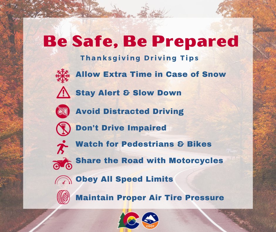 ColoradoDOT's tweet photo. ❄️TRAVEL ALERT❄️ | Potential Snow Thanksgiving Weekend

This holiday weekend looks to be a cold one with the high temperature for the weekend coming Thursday night🥶. 

⚠️ State offices are closed Nov. 23 and 24 for the holiday.

🧵(1/4) https://t.co/ZDyRAlnRGG