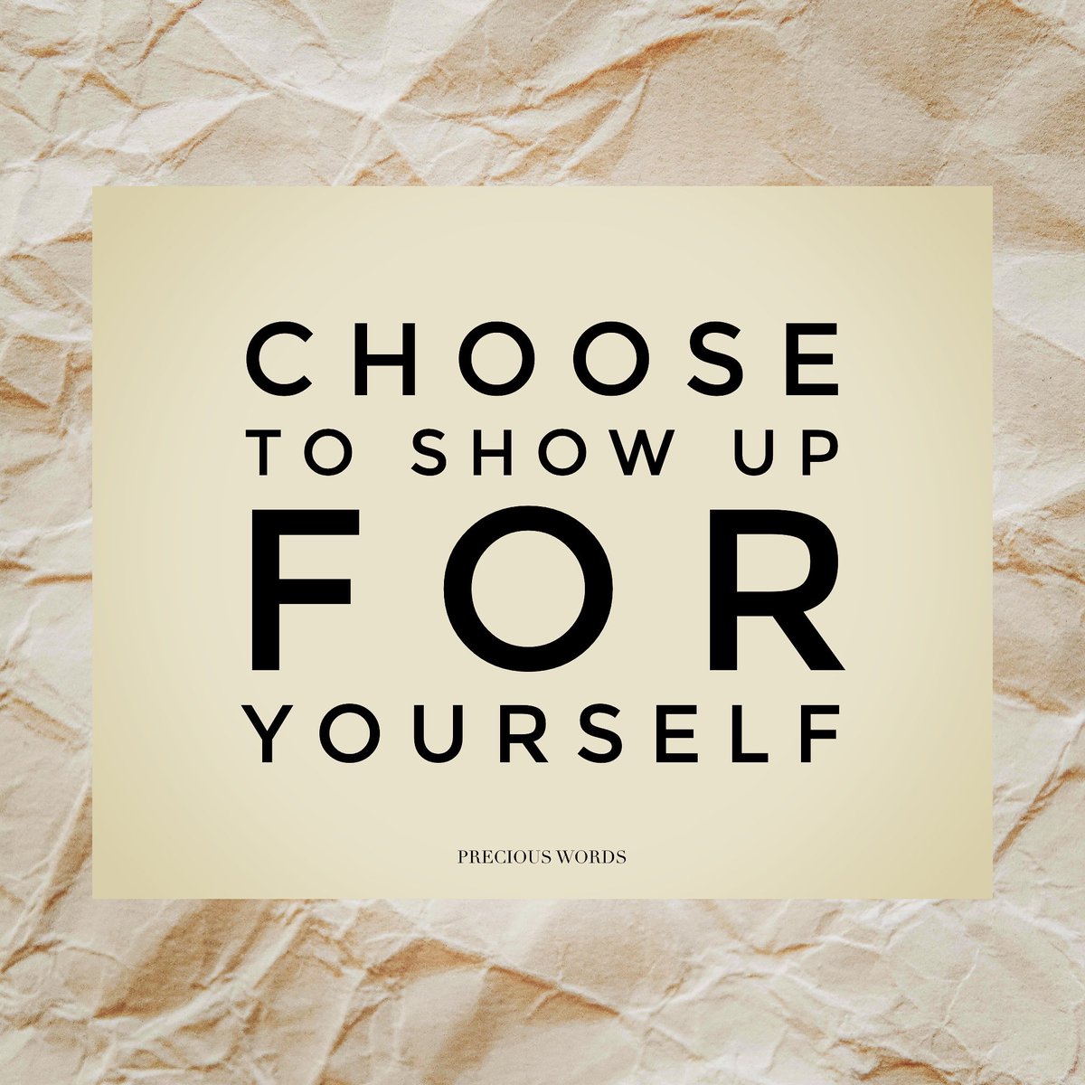 Choose to show up for yourself.
#choosetoshowup #chooseyourself #choosetobehappy #showupforyourself #preciouswords #preciouswordsoflife