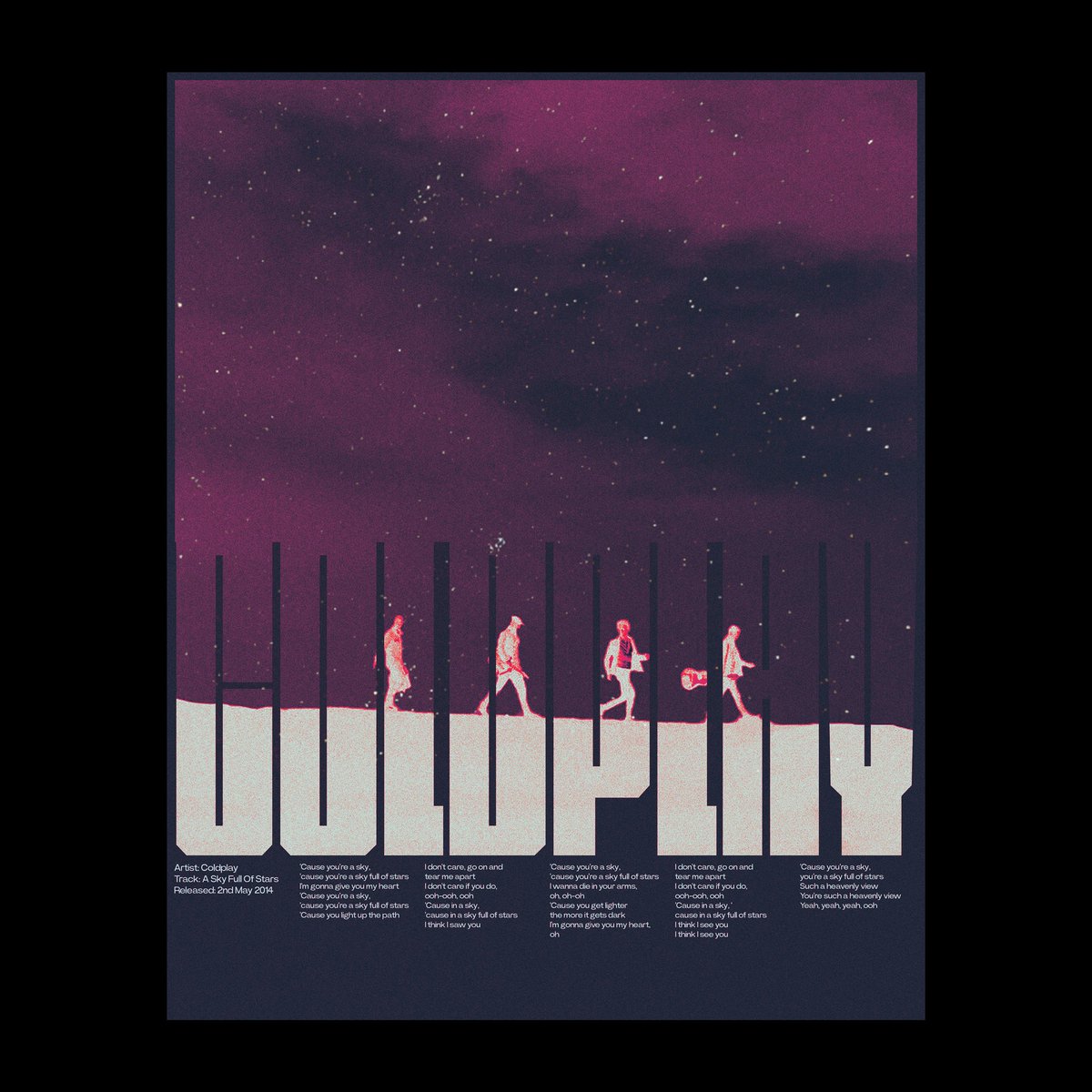 Just finished this Coldplay poster 

👇

KeirEvansCreative.etsy.com