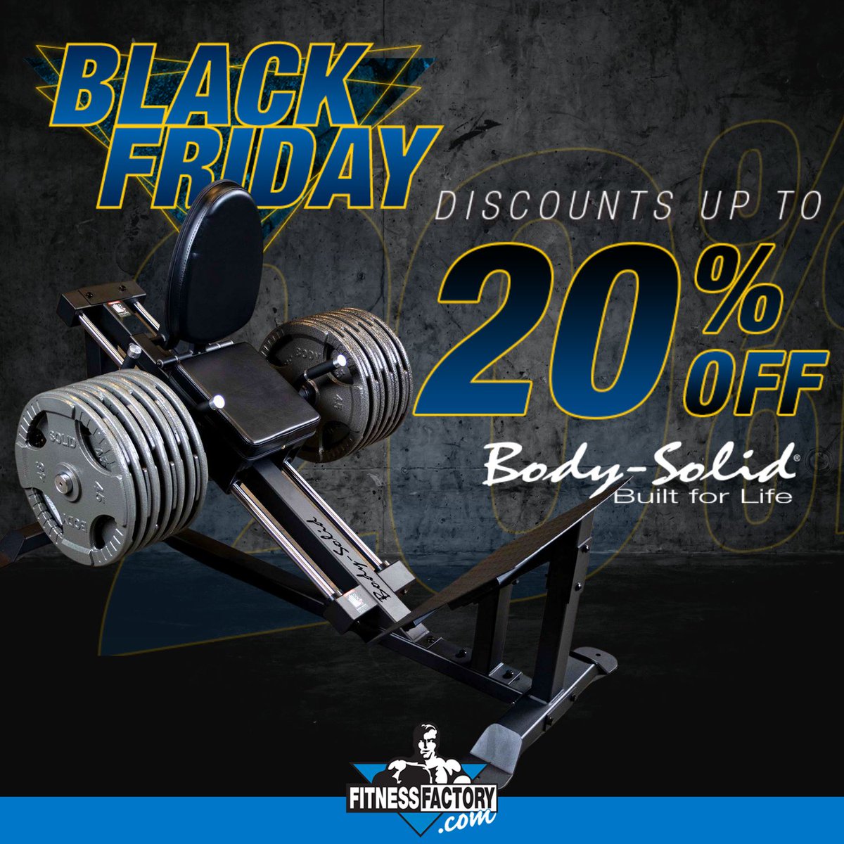 fitfactorycom's tweet photo. Kick off your Black Friday shopping early with 20% OFF all Body-Solid, Endurance, and Powerline-branded fitness equipment! 💪 

Shop: https://t.co/yYm1pggnqp https://t.co/altnVR7eRQ