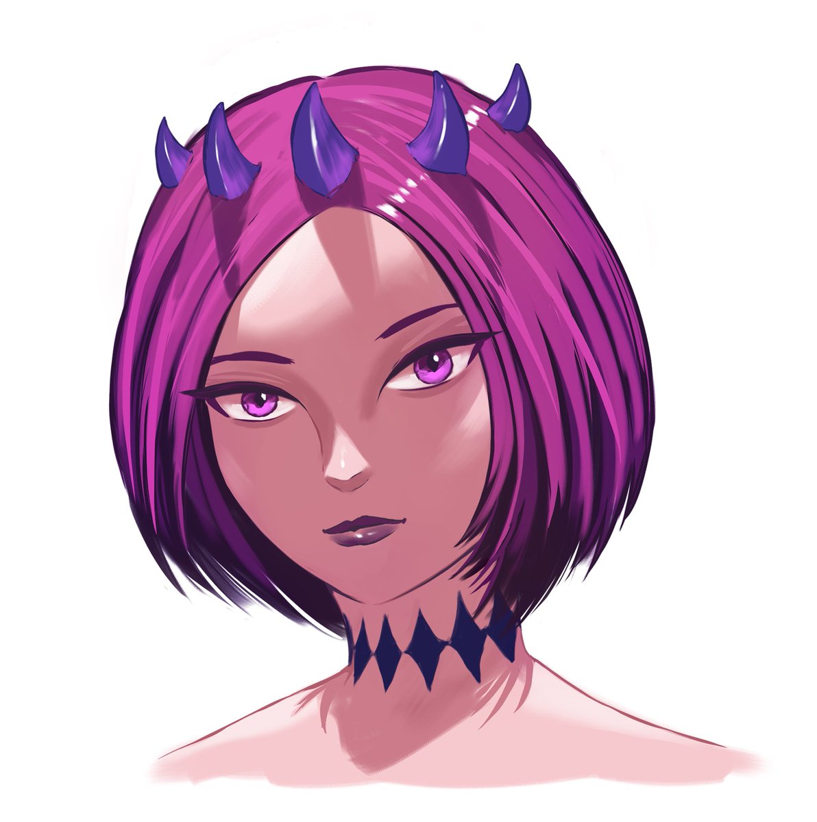 Abyss Queen portrait OC
#illustration #fanart #drawingart #waifu