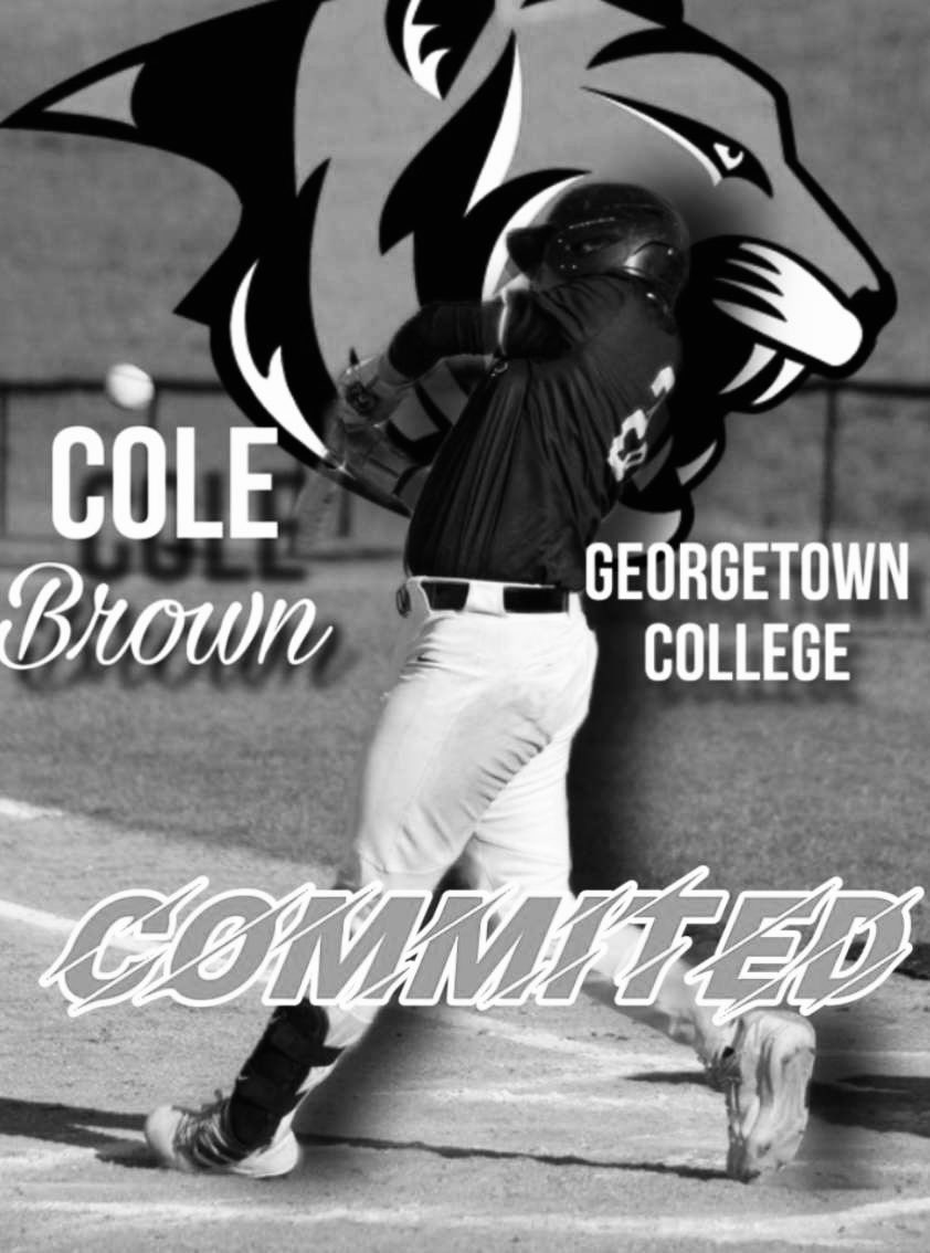 ColeGBrown29's tweet photo. I’m very exited to announce that i’ll be continuing my academic and athletic careers at georgetown college. Big thanks to my family, friends and coaches for helping me along the way. #gotigers
@Coach_Martin11 
@RandyGuite 
@GeorgetownBaseb https://t.co/qTCpbiImAs