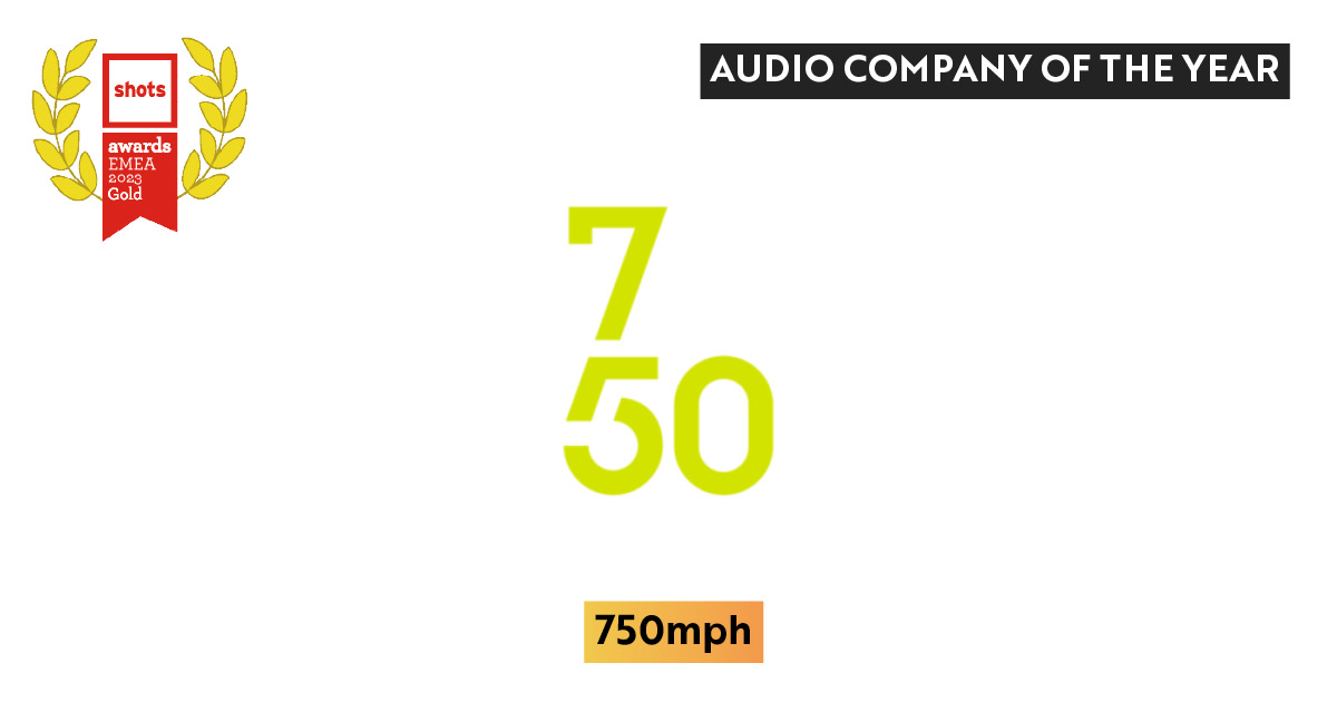 GOLD Winner for Ad of the Year: Audio Company of the Year @750mph shotsawards.com/bundles/e41f19…