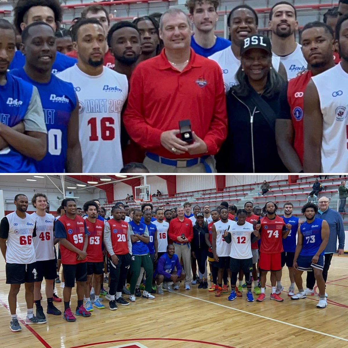 Honoring TBL Coach of the Year @coach_dannhoff of the 🏆 @potawatomifire with his @baronchampionshiprings Ring at the inaugural BSL Draft Combine‼️

Who will get it this year?

#nextlevelup

🇨🇦🏀🇺🇸

“Bigger than a game”