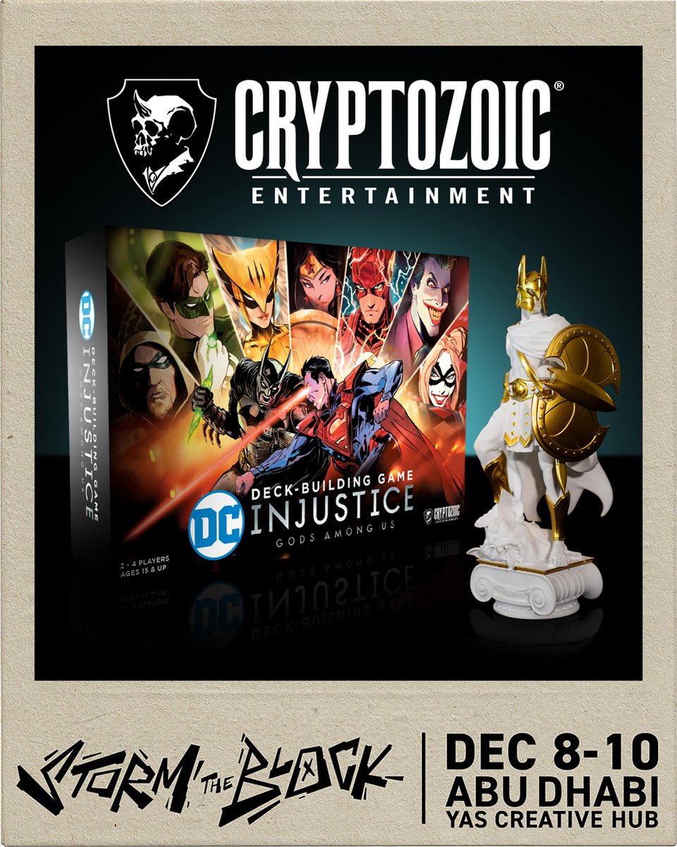 Cryptozoic's tweet photo. Thrilled to be a part of the upcoming @Stormtheblock event, December 8-10!🎉
Our DCDBG: Injustice & Batman: Champion of Gotham City statue will be there!
Join us for a weekend of fun, games, & more!
#Stormtheblock #SandstormComics #Sandstorm #YasCreativeHub https://t.co/quNdMcB5Tf