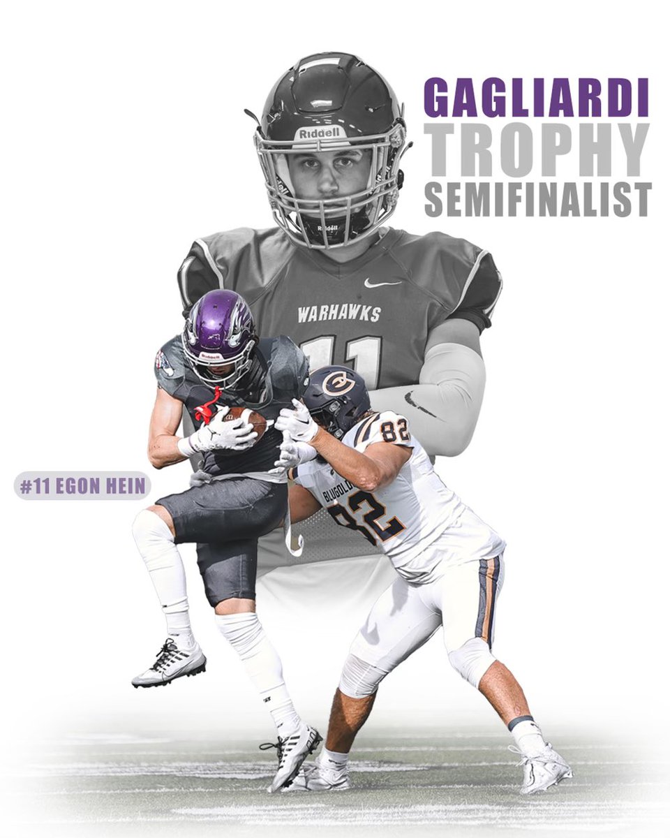 Egon Hein is a semifinalists for the Gagliardi Trophy. 

Go  vote for him now! 

d3football.com/notables/2023/…

📸 <a href="/olivia_zinanni/">Olivia Zinanni</a>