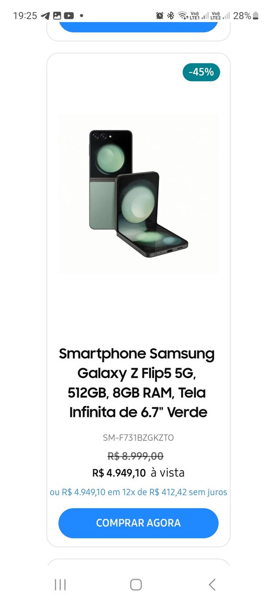 chiclete33's tweet photo. A @SamsungBrasil está decepcionando total com Samsung Vip, o mesmo celular na loja geral está mais barato que no Samsung  Vip. Olhem as fotos. #samsungvip #Samsung #desrespeito https://t.co/nqMOAIQiU0