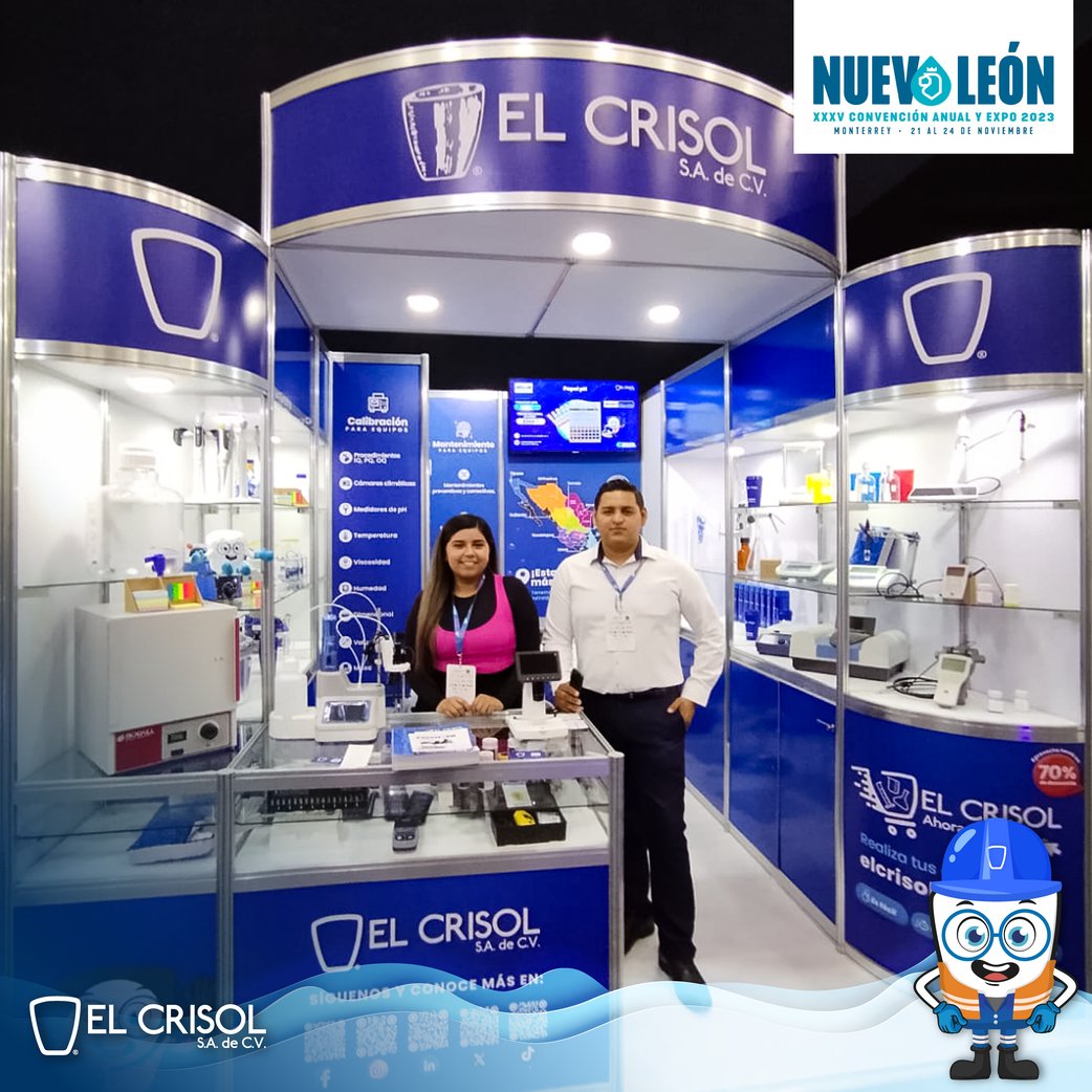 el_crisol's tweet photo. 🌊¡Hola! Sumérgete en el segundo día de #ExpoANEAS con #ElCrisol. Acércate con nuestros expertos para conocer más acerca de las soluciones y productos que tenemos para tu #laboratorio en el sector #hídrico 🌎
Estamos aquí en el stand C1 hasta el 23 de noviembre. ¡Te esperamos! https://t.co/x5BT0FwrBO