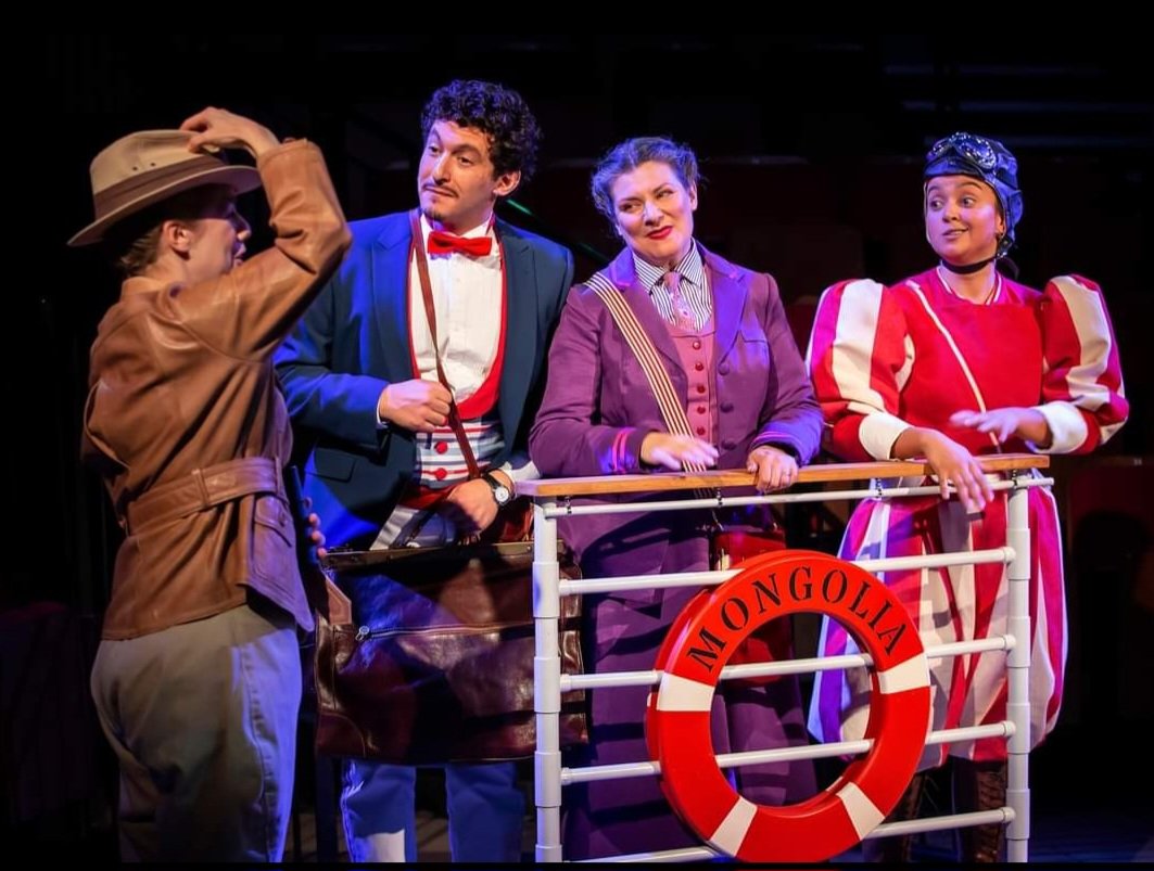 JB937's tweet photo. Brilliant idea @octagontheatre #AroundTheWorldIn80Days to make Phileas Fogg a woman, as it meant we had the fantastic @ListerPolly to entertain us so superbly. A great production,  such fun, and all the cast so wonderful. A must see! https://t.co/I7nwKbtWEl