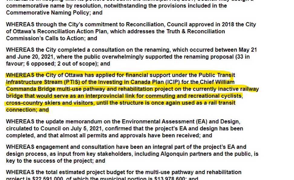 welchtima's tweet photo. @PringleJosh “Not designed for winter pedestrian or cycling use”?  Maybe not, but the plan *absolutely was* to enable x-country skiing on it. https://t.co/j9e9rH1nA4
