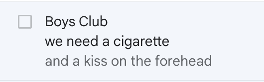 no man will ever understand me like the <a href="/BoysClubWorld/">Boys Club™</a> newsletter