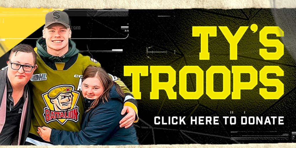 KidNelly89's tweet photo. I’ve teamed up with @CLNorthBay &amp; @OHLBattalion Ty’s Troops is a special initiative aimed at fostering connections and creating memorable, inclusive experiences through various activities and events. Please click the link below and donate if possible 💚
https://t.co/be7PnGTkwO https://t.co/dHLSWSHsvB