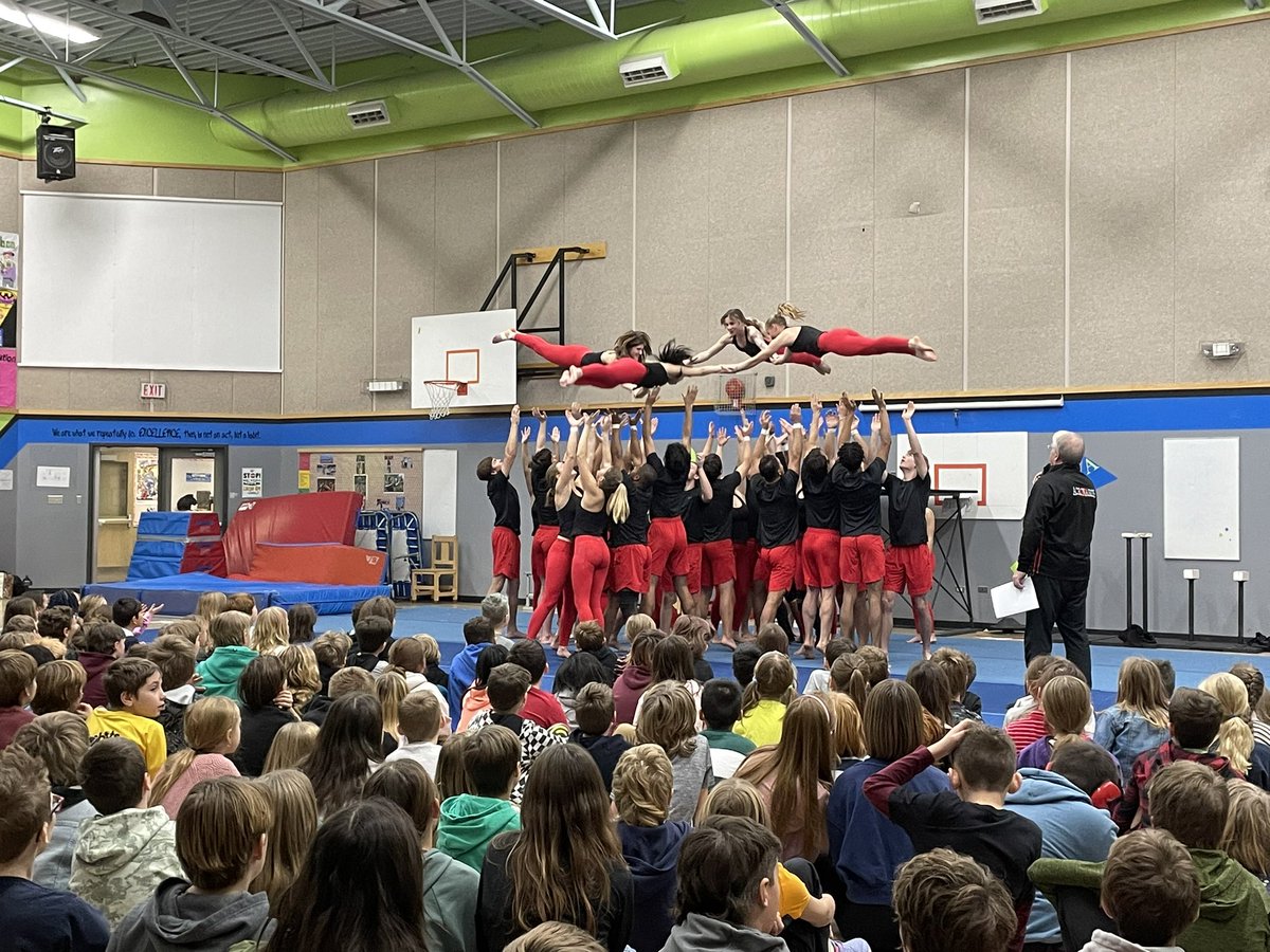 Thank you to <a href="/BurmanUniv/">Burman University</a> Acronaires for an incredible performance and kick off to Healthy Living Fair <a href="/ELUESchool/">École Lacombe Upper</a> Also, thanks for asking me to join in on the show. Not bad for an old guy! <a href="/WCPS72/">Wolf Creek Schools</a>