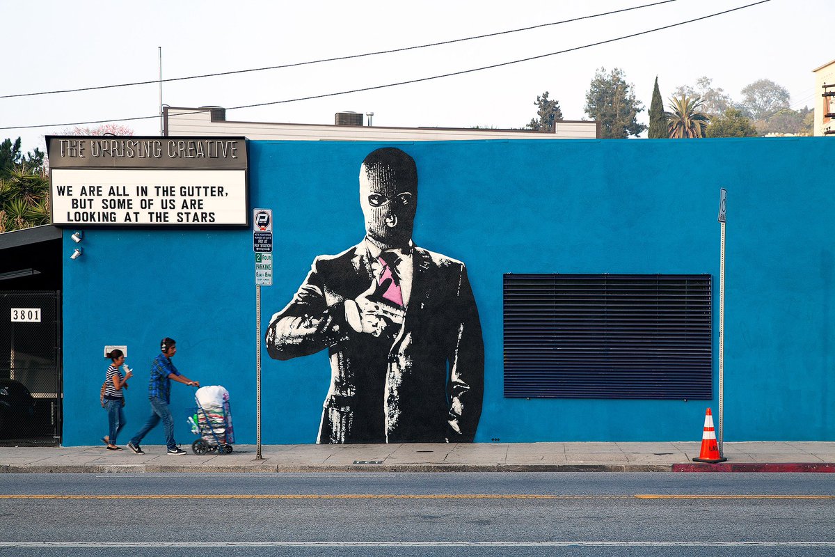 …on the streets of Sunset Blvd, LA

"We are all in the gutter, but some of us are looking at the stars…"