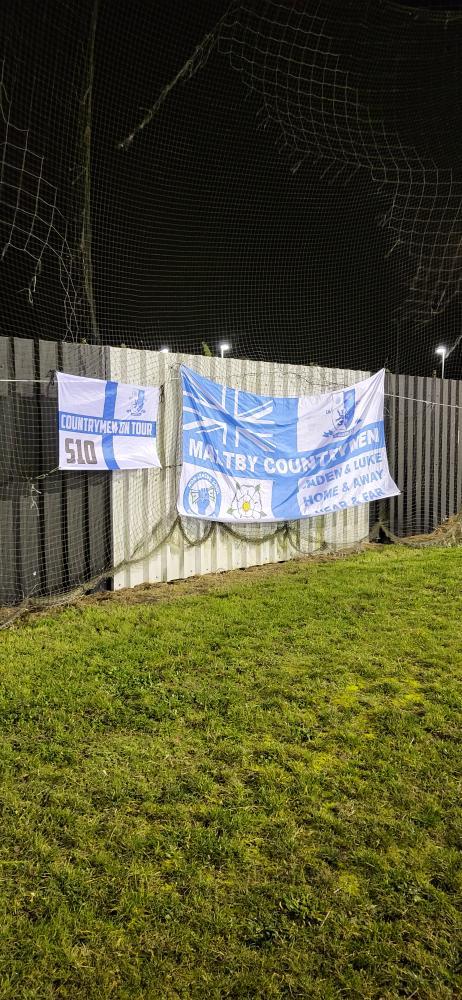 Hallam Flags Up At Brigg Town (Tonight) 🔵...

Credit- (@jadenjlee)
(#)- #HallamFC | #HallamFC