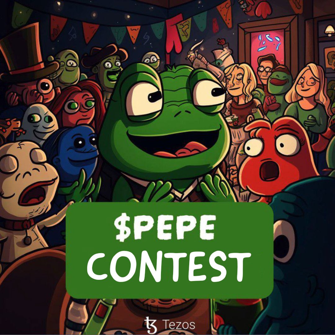 $PEPE GIVEAWAY  
Don't Fade the power of $PEPE community. 
Last 10 $XTZ #Giveaways current value:
25,000   = 15 $XTZ
50,000   = 30 $XTZ
100,000 = 60 $XTZ

RULES:
🐸 Like &amp; Repost
🐸 Follow <a href="/TezosPepe/">Tezos Pepe DAO</a> 
🐸 Visit  tezospepe.com
🐸 Tag 2 #Tezos Frens 
🐸   $XTZ Wallet Below