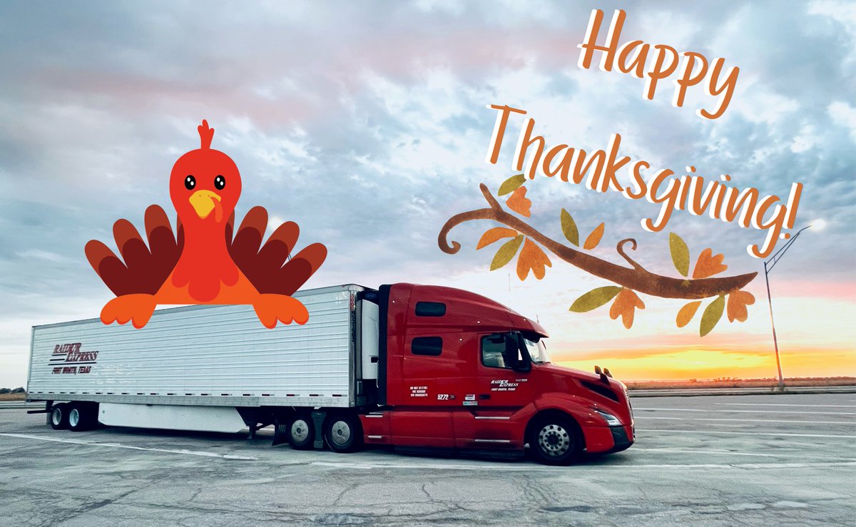 Thank you to all of the Truck Drivers who keep on Trucking through the Holiday Season! Wishing everyone a Safe and Happy Holiday! 🦃🍂 #trucking #TruckDrivers #Thanksgiving #TurkeyDay