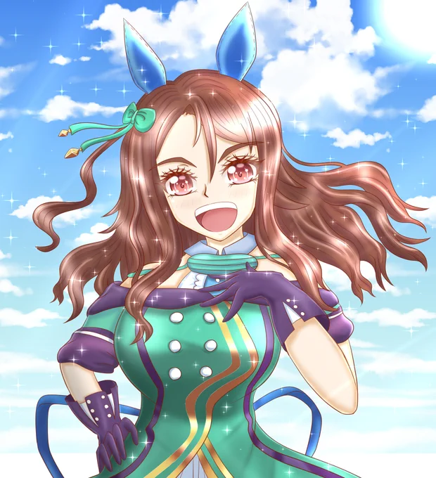 おはようございます今日はお休みなのでお出かけしてきますお絵描きはウマ娘のキングヘイローを仕上げました全身絵なので時間は掛かりましたが滅茶苦茶楽しく描けました(*'▽`*)やっぱりキングは最高に一流だぜっ!!(*'ω'*)#ウマ娘#キングヘイロー#キングヘイローがいっぱい見れるタグ 