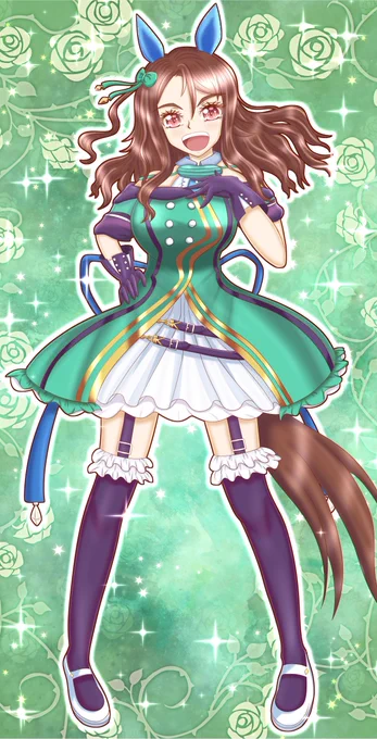 おはようございます今日はお休みなのでお出かけしてきますお絵描きはウマ娘のキングヘイローを仕上げました全身絵なので時間は掛かりましたが滅茶苦茶楽しく描けました(*'▽`*)やっぱりキングは最高に一流だぜっ!!(*'ω'*)#ウマ娘#キングヘイロー#キングヘイローがいっぱい見れるタグ 