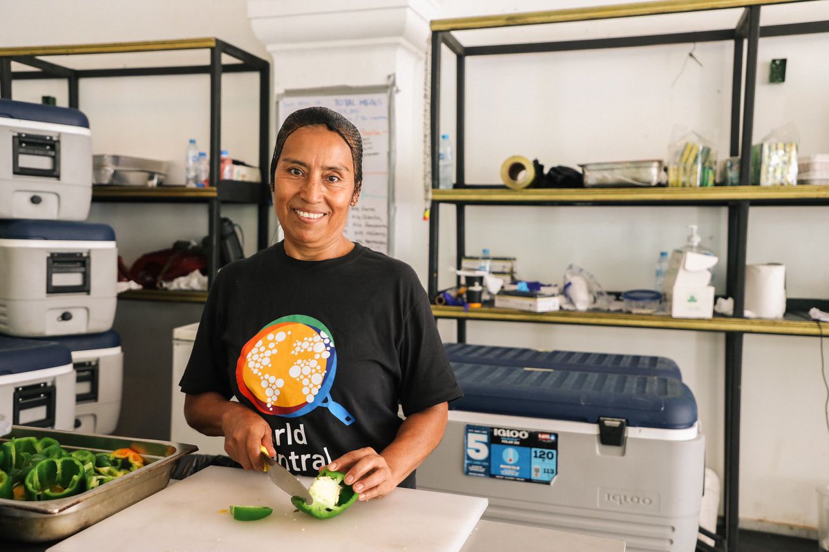 “Cooking for other people is my passion since I was young, I learned traditional recipes from my mom &amp; try to use her techniques in the kitchen.” 

Delfina—originally from Tixtla—moved to Acapulco 30 years ago &amp; has been working at Zibu, a WCK restaurant partner. #ChefsForMexico