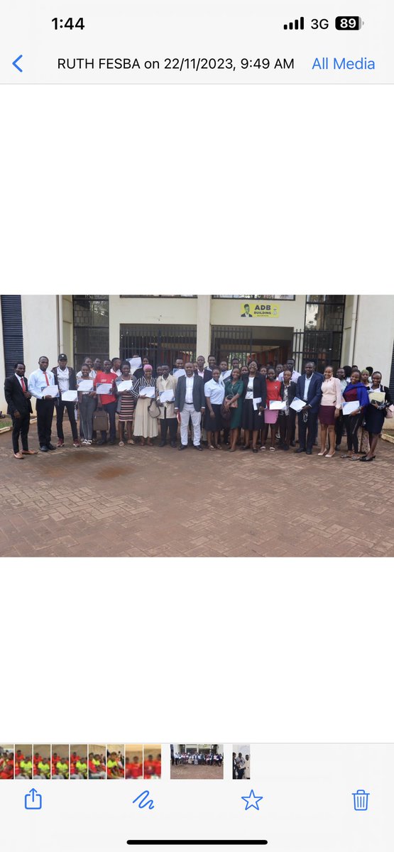 DeptMubs's tweet photo. Our best performing students who maintained the academic excellence both on Vice-chancellor and Dean’s list have been awarded Certificates of Recognition by the Faculty Dean-Dr Edith Basalirwa and two Heads of departments, Dr. Kusemererwa Chris and Prof. Isa Nsereko. Congs!! https://t.co/2Ed3hPDI29