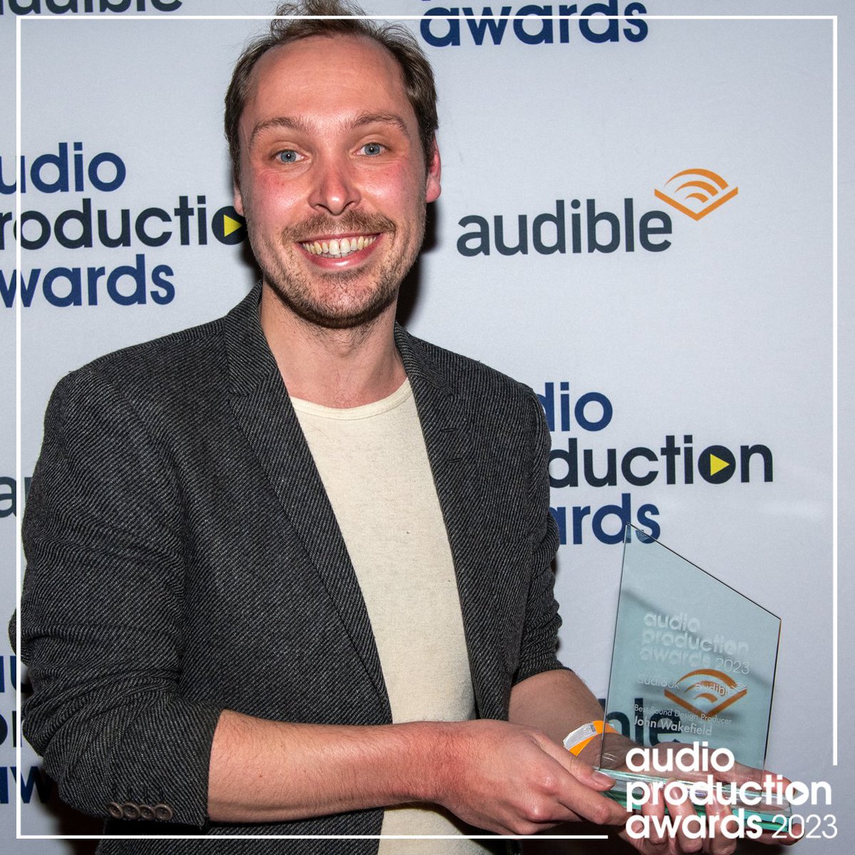WeAreAudioUK's tweet photo. 🎵 Best Sound Design Producer 🎵
🥇 John Wakefield - Hat Trick
@jpwradio @HatTrickProd @audibleuk #APAs2023 https://t.co/OA41BKpZwN