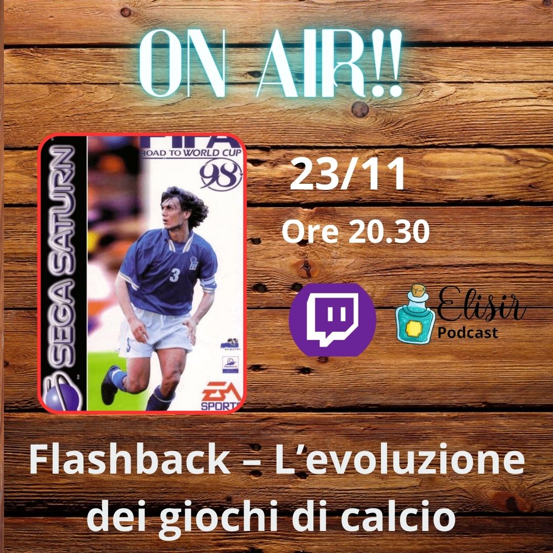 ElisirPodcast's tweet photo. Stasera, alle ore 20.30, torneremo con Flashback e parleremo dei giochi di calcio! Vi aspettiamo sul nostro canale twitch Il canale https://t.co/Q4LzM4IgQQ #twitchitalia #podcastitalia #twitchitaliastreamer #podcastitaliani https://t.co/5kJZ05tMVL