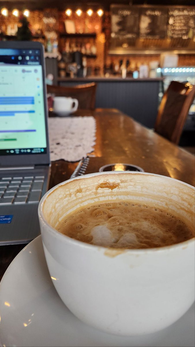 JoeSocialMedia's tweet photo. We wer(e) happy to meet with our team at @sweetcapones in #RedDeerAB this week. We had delicious coffees and one of the baristas gave us a complimentary cannoli to taste test! It was a lovely experience. https://t.co/lYs6duPdRj