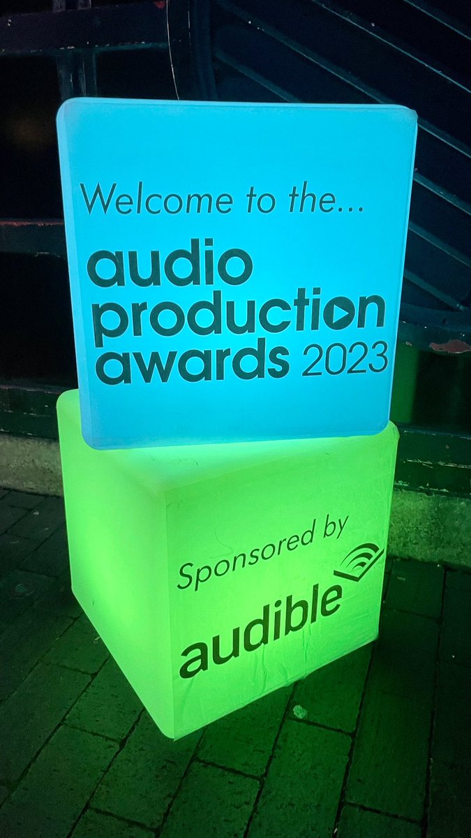 Congratulations to all the nominees and winners at tonight's @WeAreAudioUK Production Awards.  Great show and so much audio passion and talent in one room!  #APAs23