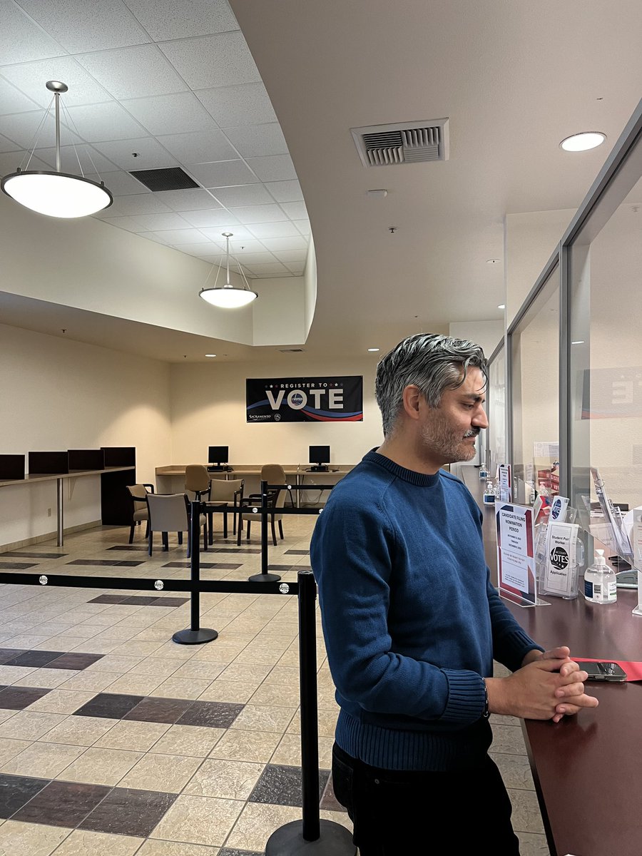 Took the initial step of filing my official Assembly candidacy today after turning in hundreds of nominating signatures from voters across #ad6! Thanks for capturing the moment @mijosu17
