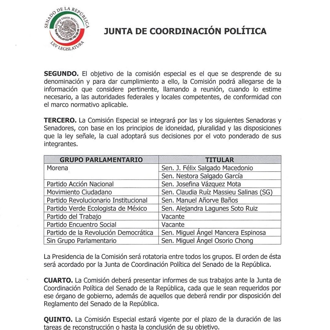 Y aquí está con todas sus letras.

La ex presidenta del <a href="/PRI_Nacional/">PRI</a> <a href="/ruizmassieu/">Claudia Ruiz Massieu</a> representa oficialmente a <a href="/MovCiudadanoMX/">Movimiento Ciudadano | Movimiento Naranja</a> en Comisión Especial para la Reconstrucción de Acapulco.