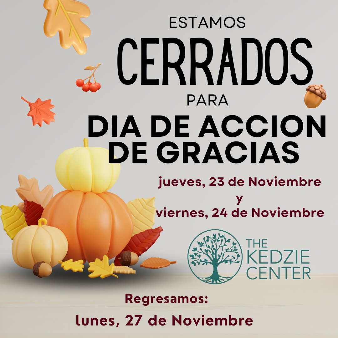 Our best wishes for a lovely thanksgiving. We are grateful for our community! Thanks for your many acts of support and partnership! 🍂

#thekedziecenter #happythanksgiving2023