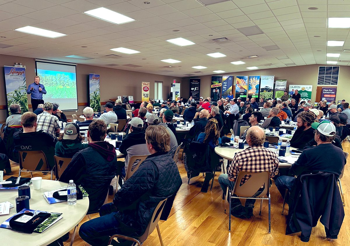 VDBGrains's tweet image. Good show at the Annual grower meeting @HFS1948 today. 
Happy 75 years in business to the Hoegy team.