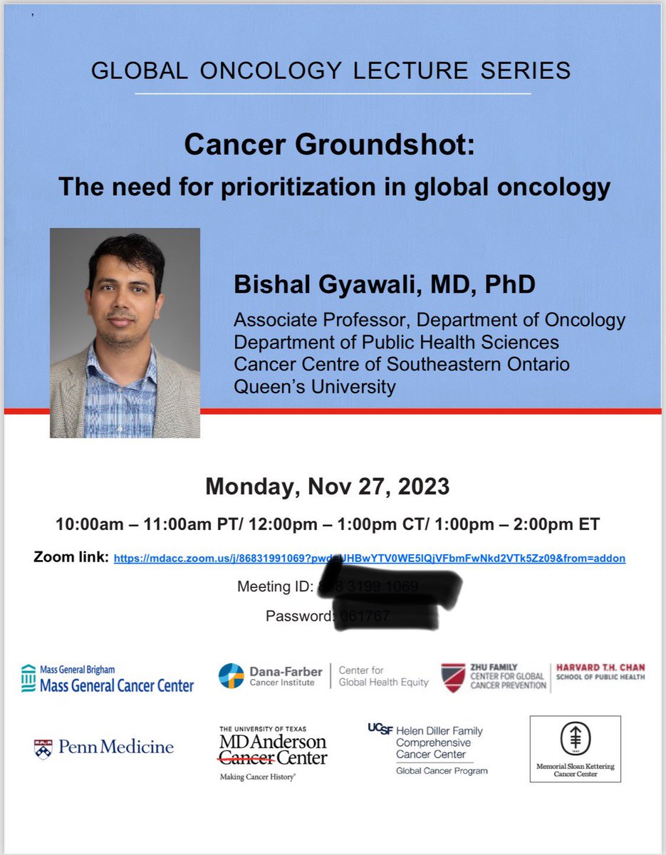 Looking forward to discussing the concept of cancer groundshot and introducing @csoncol to the U.S. Audience coming Monday! See you virtually.