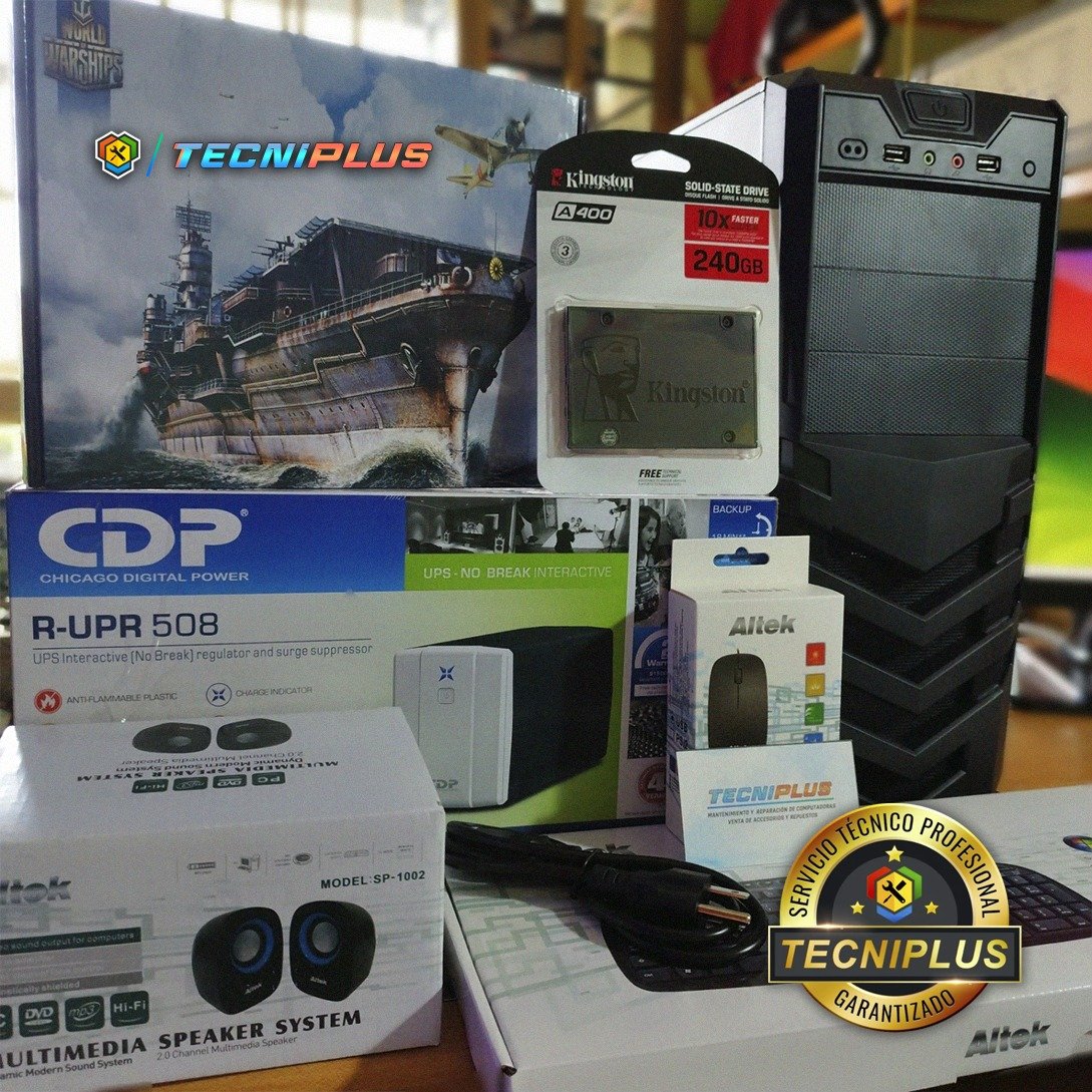 Habemus Ensamble! 🥰
PC: Intel i3 a 3.7Ghz / 4GB RAM / 240GB SSD / UPS 500va + Case Combo Altek 

<a href="/intel_la/">Intel Latin America</a> / <a href="/KingstonLatam/">Kingston Latam</a> / @CDPENERGY /