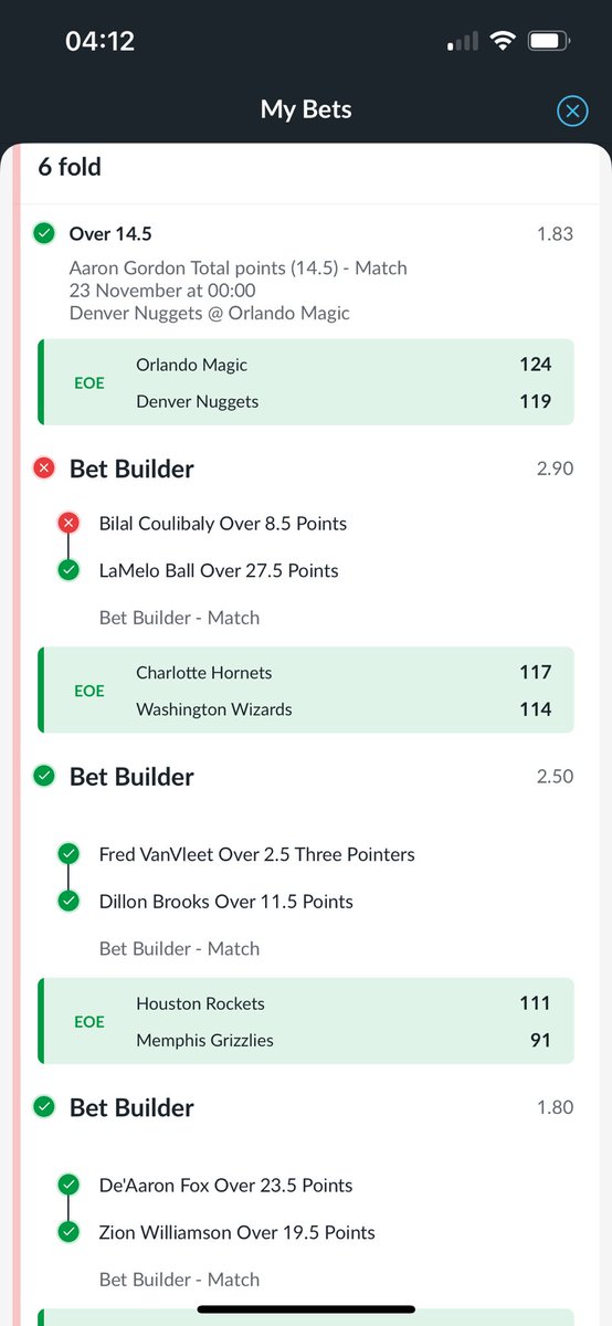 TBE_INPLAYTIPS's tweet photo. 1 away 🤢 https://t.co/k9MJlGX7p6