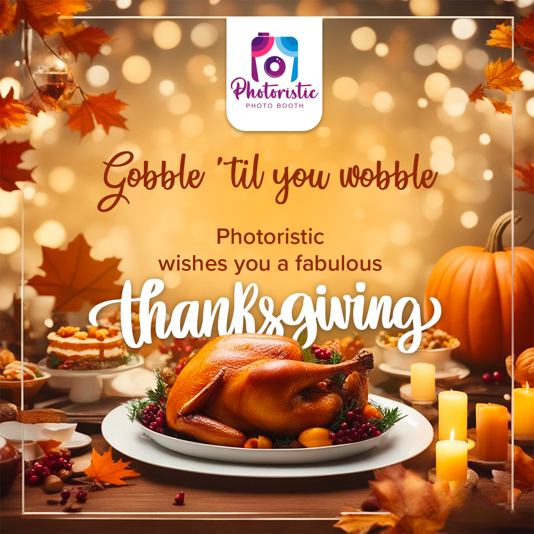 This #Thanksgiving, we're grateful for the moments we've captured with you. 😊 We wish you a picture-perfect holiday filled with love & laughter. 📸✨ #Thanksgiving2023 #PhotoristicMagic #PhotoristicPhotoBooth #ThanksgivingMoments #ThankfulForYou #HappyThanksgiving