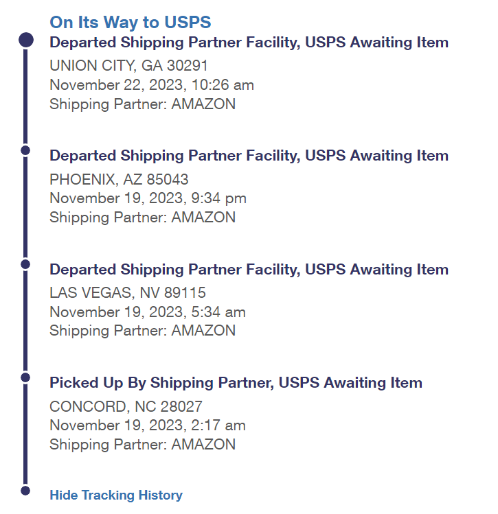 dmcamp24's tweet photo. Make this make since...Delivery to Hickory, NC...Started in Concord, NC...Just seems so inefficient...It better arrive on time...Have not normally had any issues with Amazon but these last couple weeks...@amazon https://t.co/YRduReHGR3