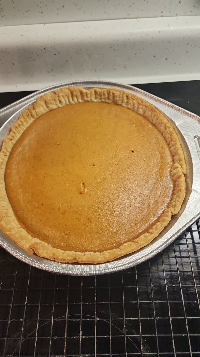 Pie number one is done.