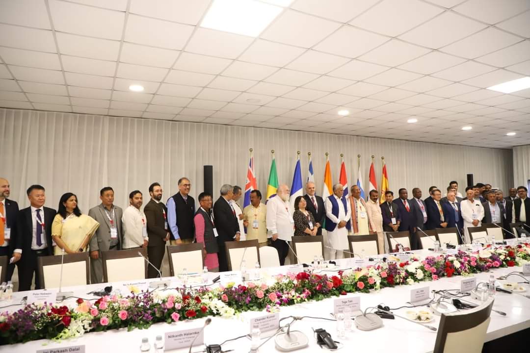 FDepar2's tweet photo. Hon'ble Minister, Dr. Sanjay Kr. Nishad participated  in a Round Table Conference during Global Fisheries Conference India 2023. Ambassadors, high-level delegates, international organizations and other dignitaries participated. #GFCIndia2023
@nfdbindia @FisheriesGoI https://t.co/UL5bJkAAgK