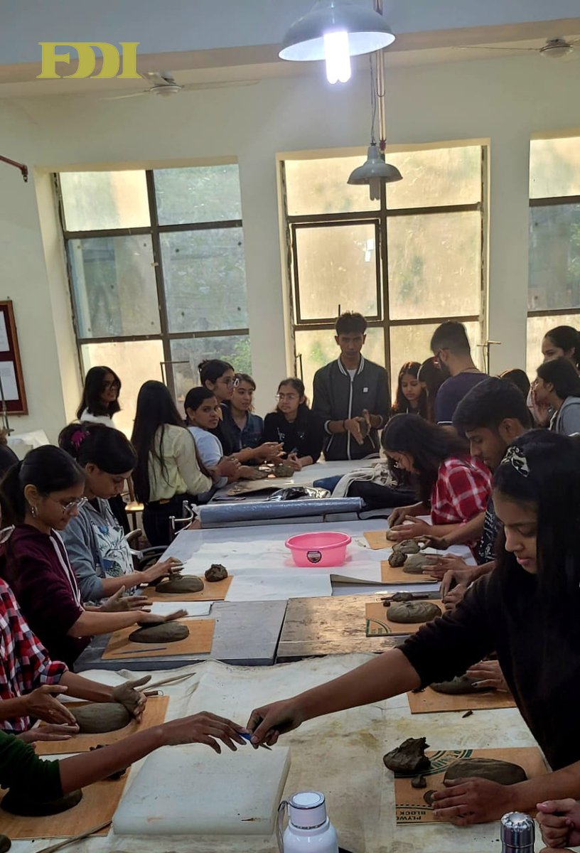 fddiofficial's tweet image. A Glimpse into the Leather Goods &amp;amp; Accessories Design Workshop at FDDI Campus, featuring a Sculpting Masterclass by Renowned Artist Prashanta Mukherjee. #DesignInFocus #fddiadmissions2024