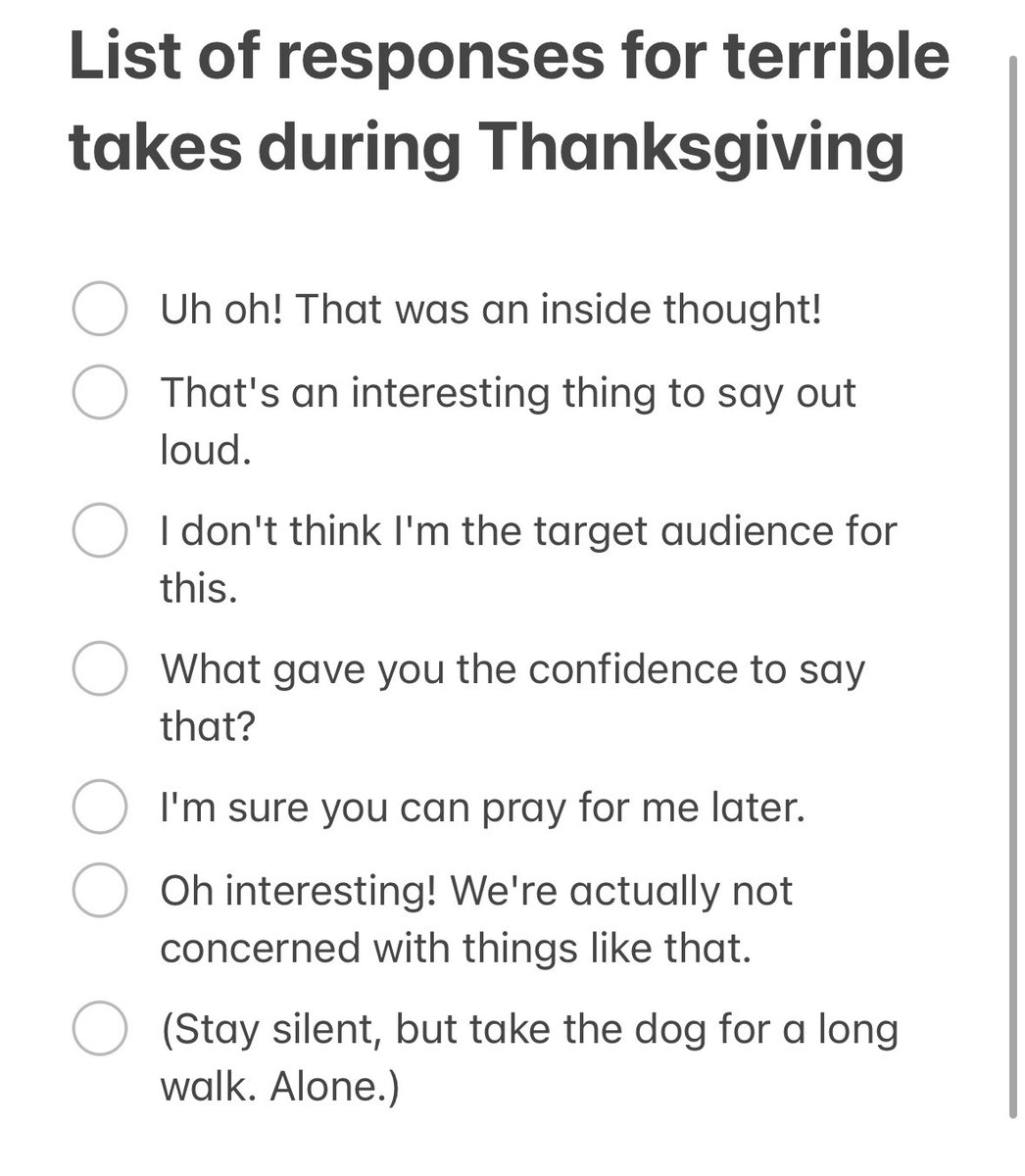 A resource for anyone spending Thanksgiving with extended family: