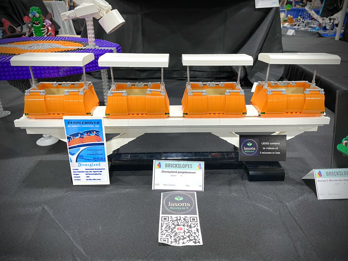 NeedMoBricks's tweet photo. Disneyland Peoplemover built by #JasonsBricksIn5, on display at @BrickSlopes in August 2023.

Awesome build! A little piece of Disneyland history. 😃

#NeedMoBricks #LEGO #Peoplemover #BrickSlopes2023 #BrickSlopes #Disneyland #AFOLCommunity #AFOL

https://t.co/6sYokRuQIm https://t.co/hGz2nKWvcY