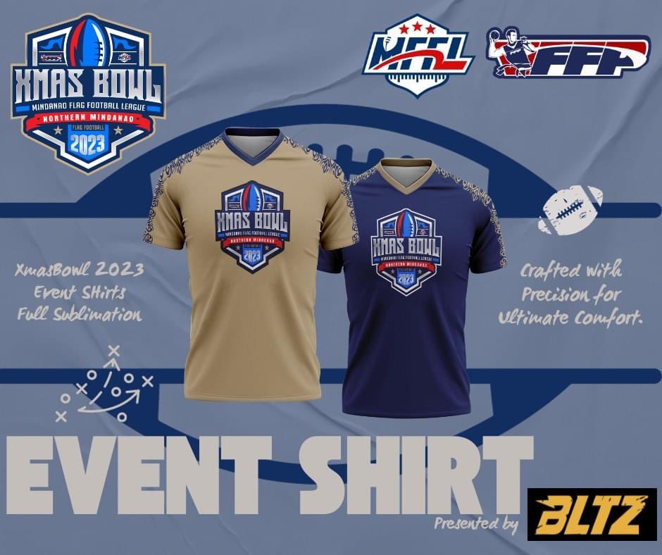 NorthMinAnts's tweet photo. “A classic piece of shirt to wear for battle, once you’re in the field, all bets are off” 

XMAS BOWL 2023 IS NEAR! 🎄🏈

The XmasBowl 2023 event shirt by BLTZ.  is out! 
Score your merch and make this 2023 Year Ender a memorable one! 

1/2 https://t.co/8t14WlcDfn
