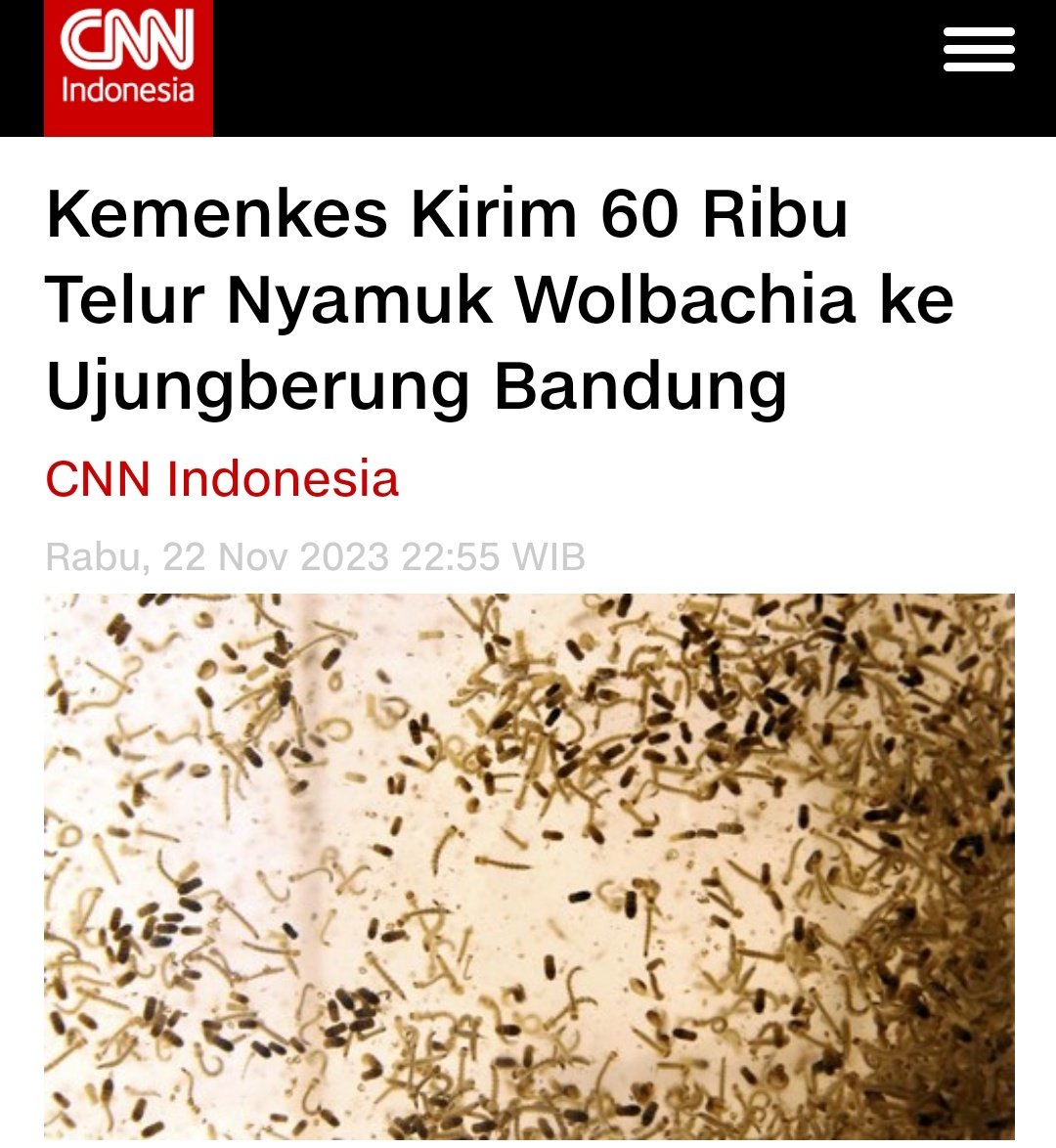 Program penyebaran nyamuk Wolbachia ini sebaiknya prioritaskan di lingkungan Istana dan Gedung DPR dulu, mengingat kesehatan mereka sangat diharapkan rakyat untuk menjalankan tugas negara.

Setuju, Retweet! 🔁