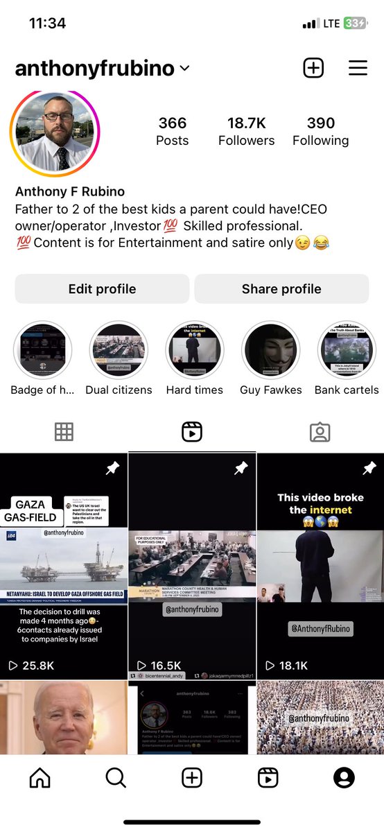 Follow me on Instagram as well <a href="/anthonyfrubino/">Anthony Rubino</a>. As I’m expanding my platforms now coming here finally to X where freedom of speech and critical thinking isn’t censored!