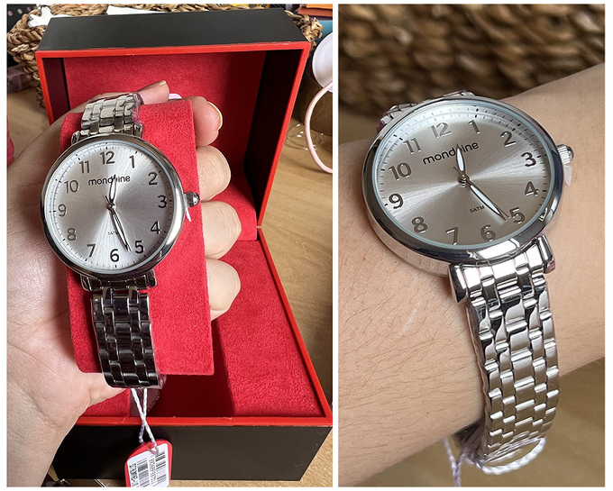 Relogio Mondaine Feminino Ref: 53779l0mvne3 Casual Prateado