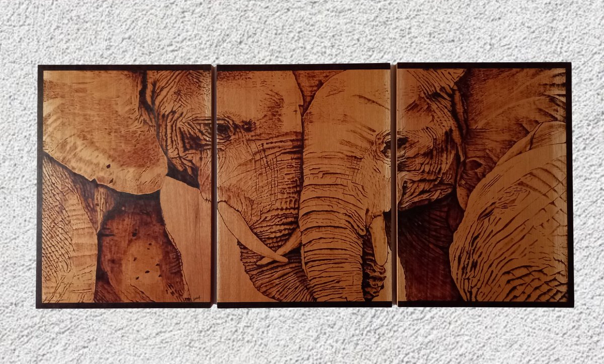 *Title : "African Elephant love "🐘

*Type : Wood burned(100% Handmade)

#Pyrography #art #woodburning #woodburningart #wildlife #AfricanSafari #africanwildlife #africanelephant #wildelopements  #wildanimals #usa #canada #austria #italy #france #newzealand  #srilankatourism
