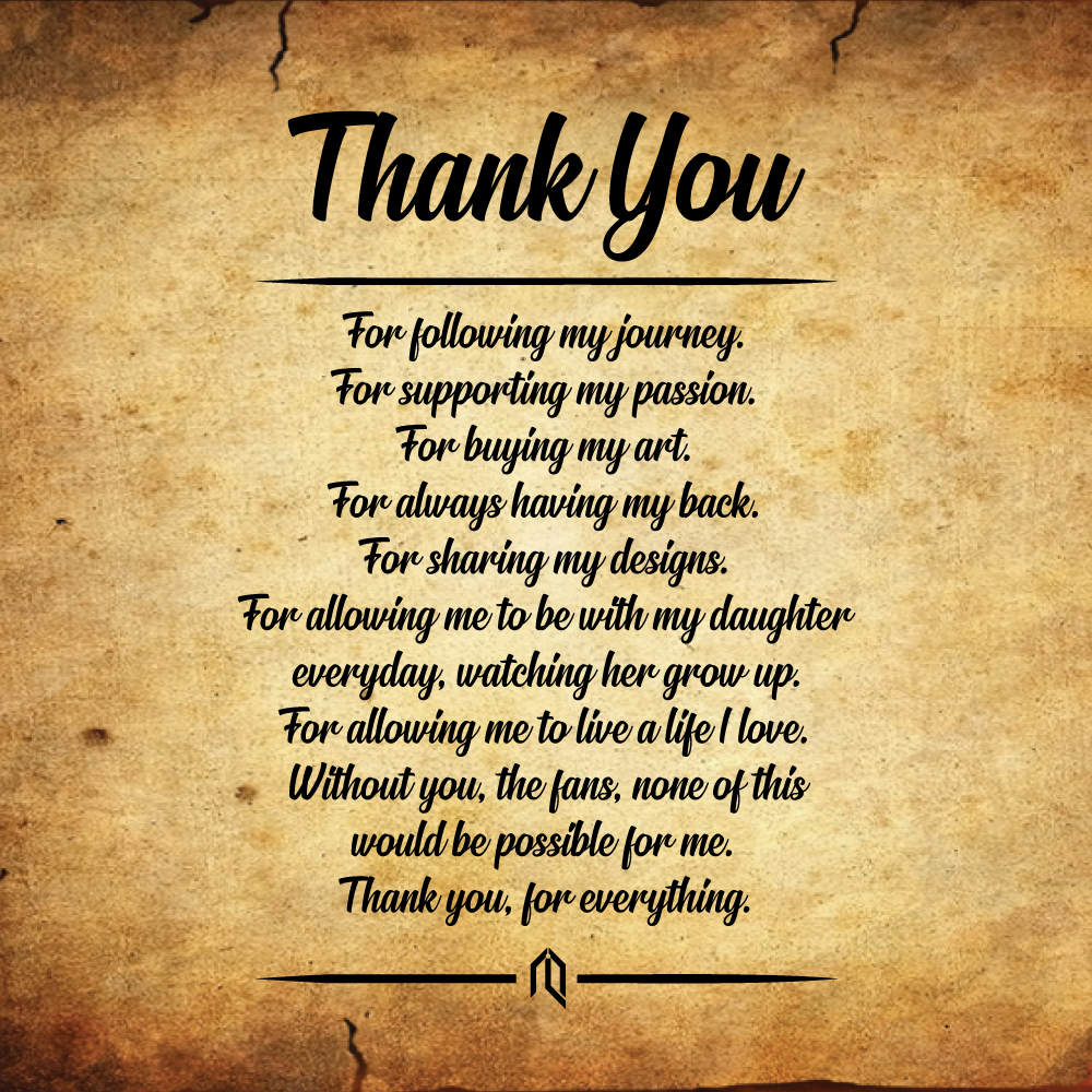 As Thanksgiving approaches I want to sincerely say thank you to everyone  who supports, shares and purchases my art. Without you all the life I live  would not be possible, and I, image size:1000x1000